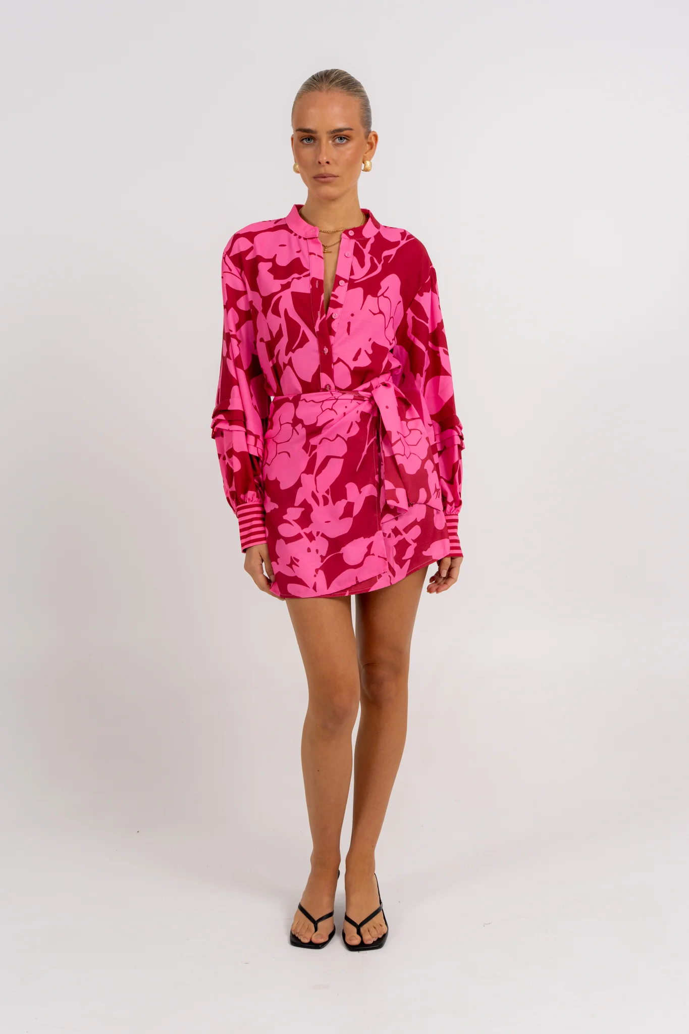 Vigo Mini Skirt Plum Floral - Image 7