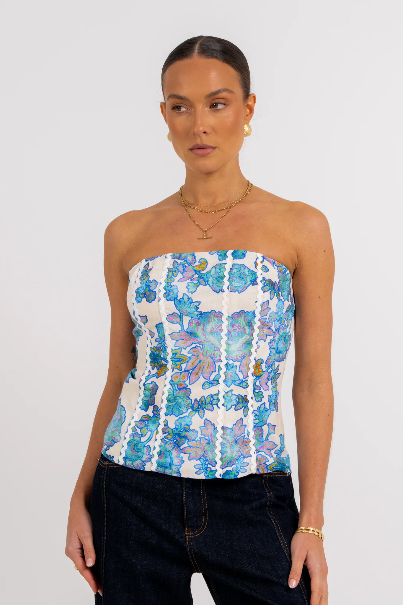 Vola Strapless Top Inkora Print - Image 5