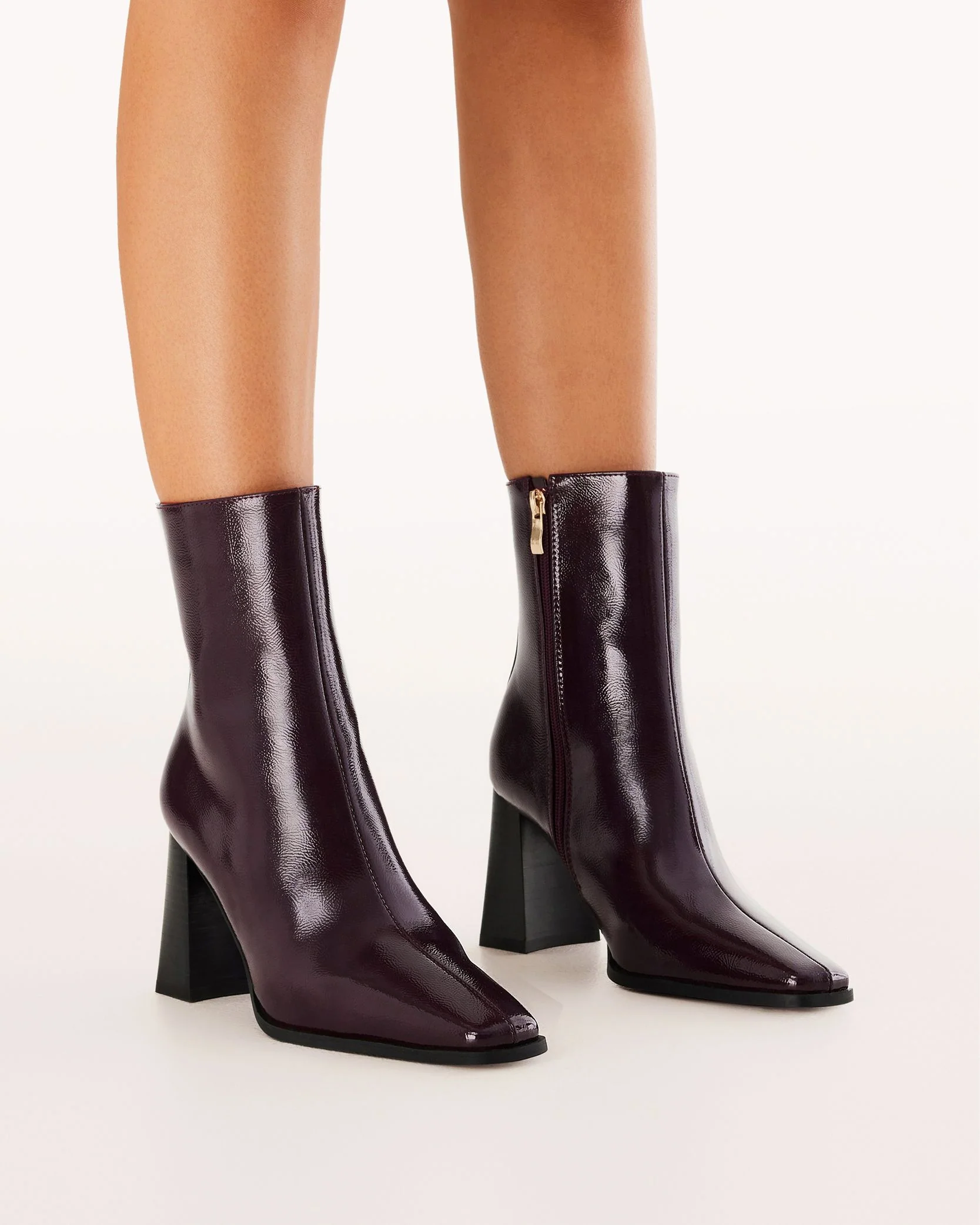 Wez Ankle Boots Mulberry - Image 3