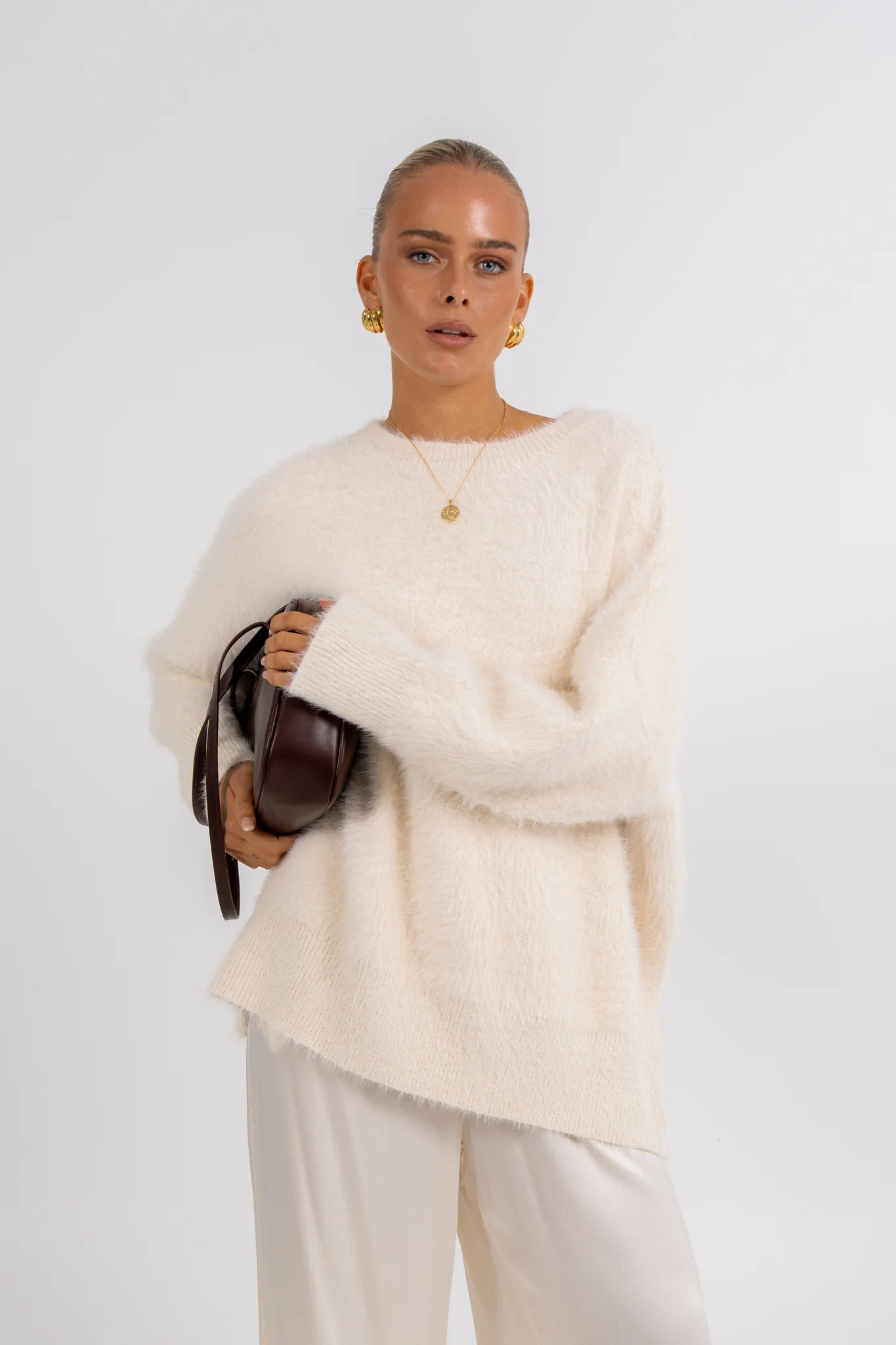 Willow Knit Jumper Cream - Image 5