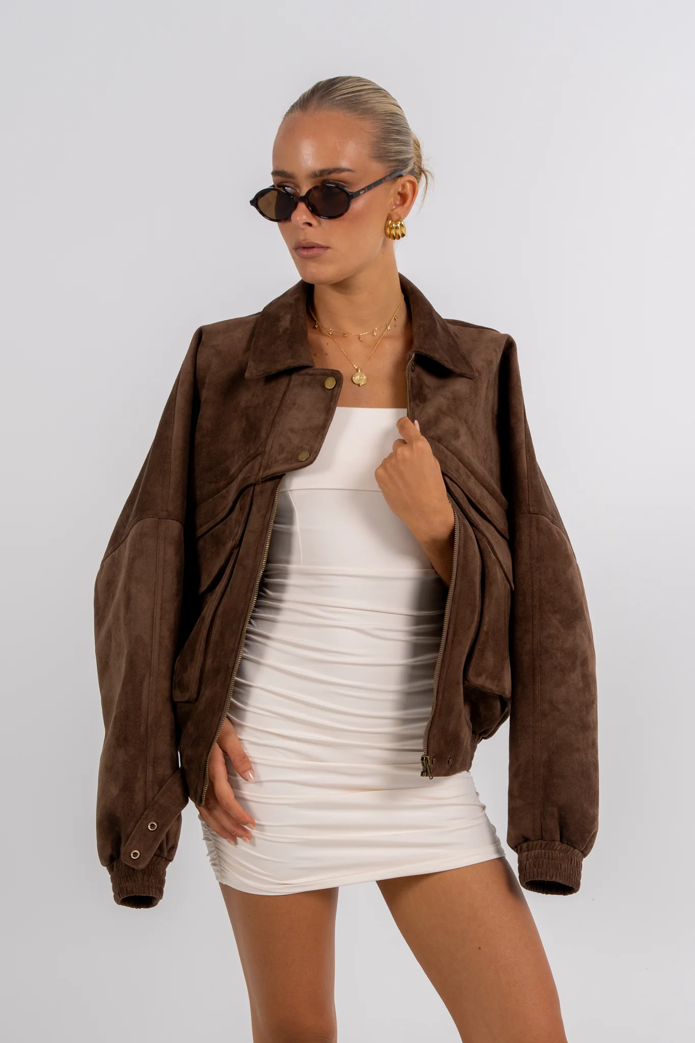 Wrenlee Mini Dress Cream - Image 2
