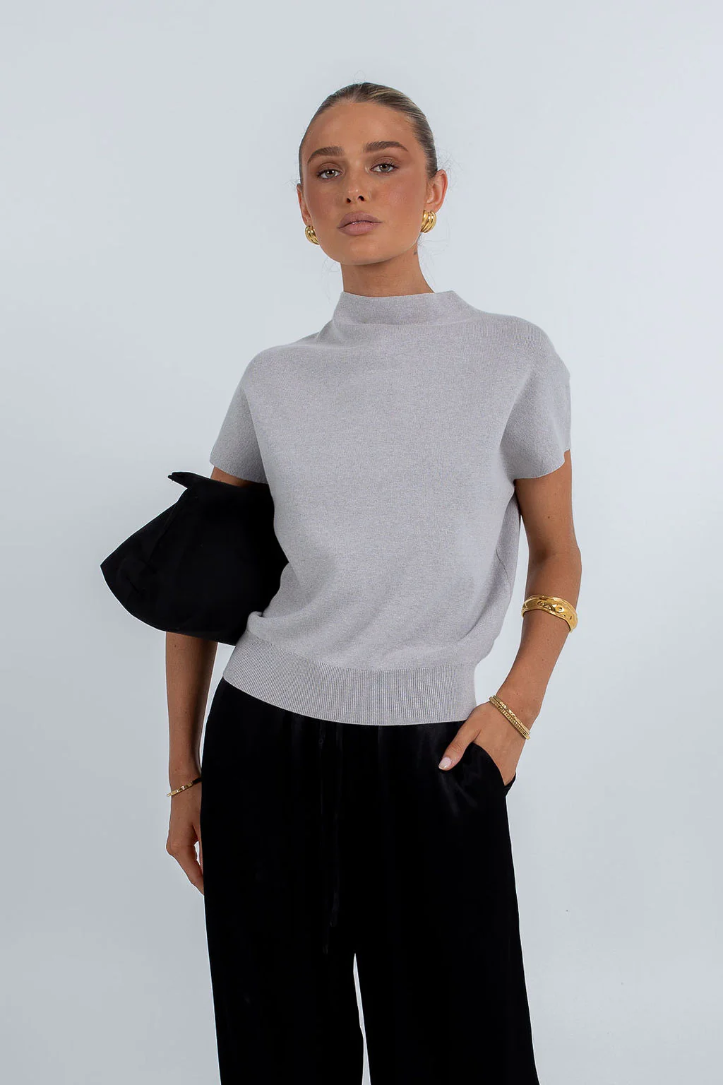 Xavi Top Grey Marle - Image 6