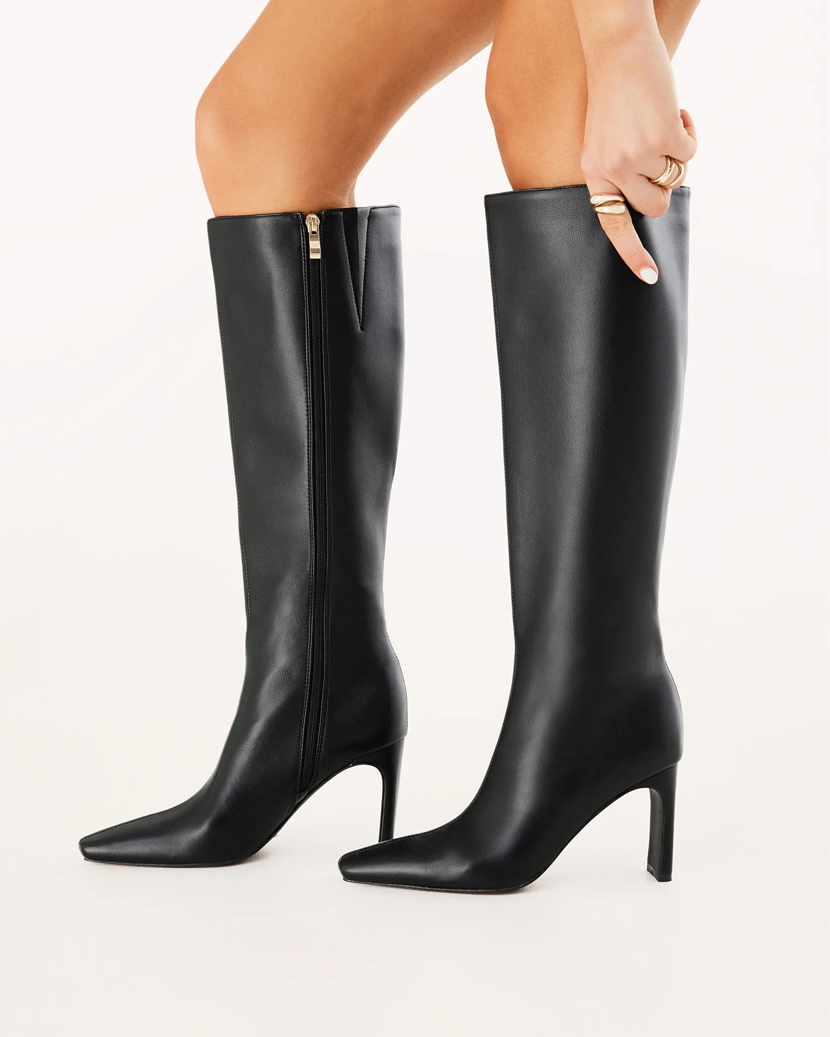 Yoshiko Knee High Boots Black - Image 5