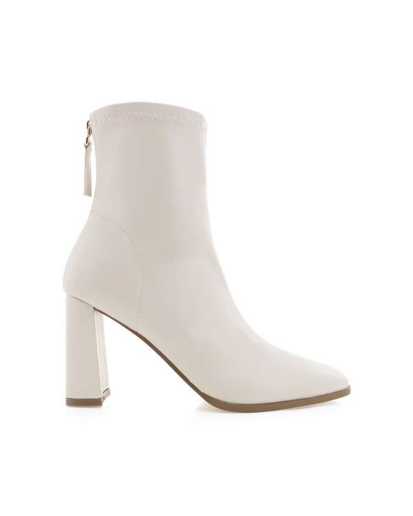 Zade Ankle Boots Ivory