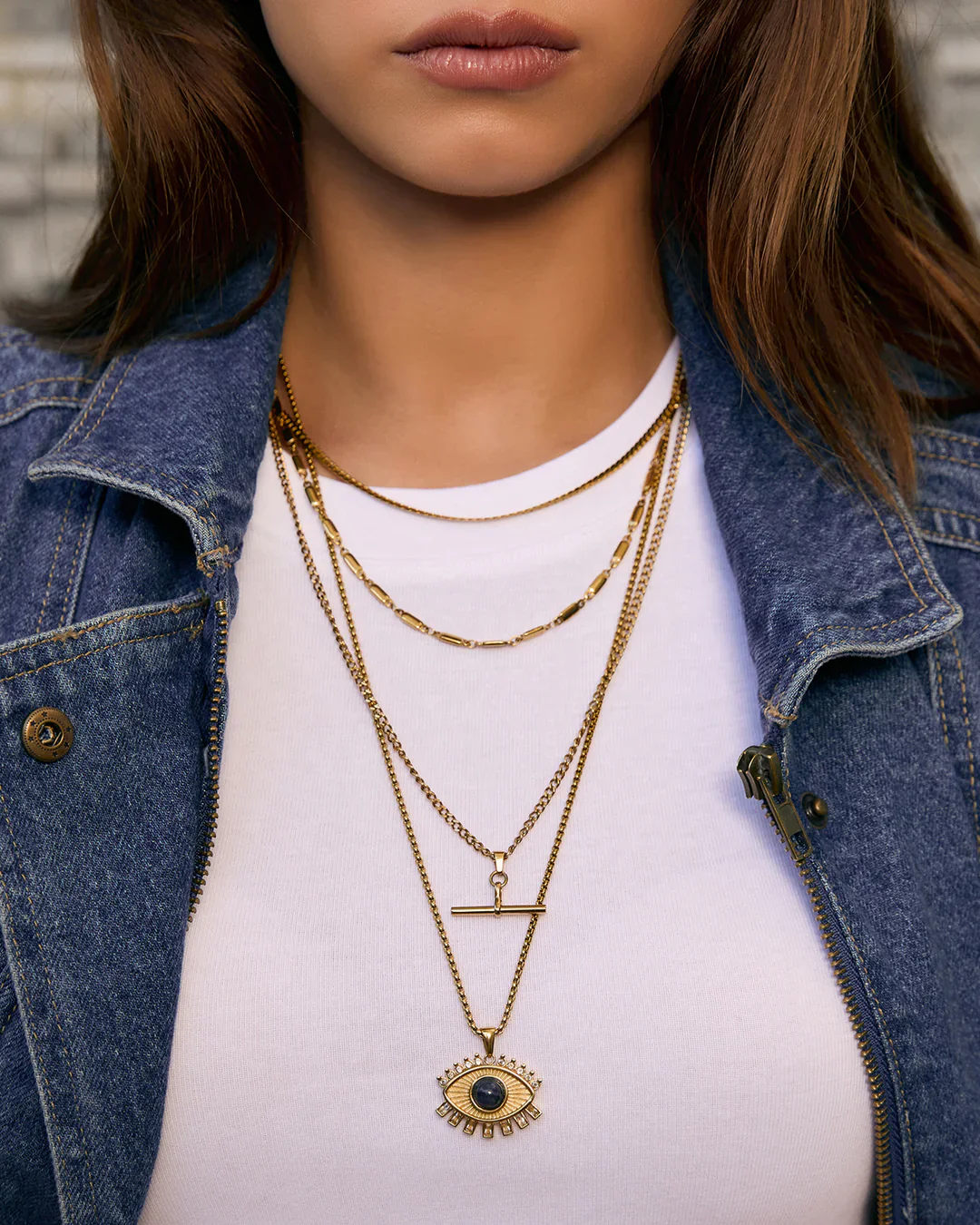 Zen Necklace Gold - Image 7