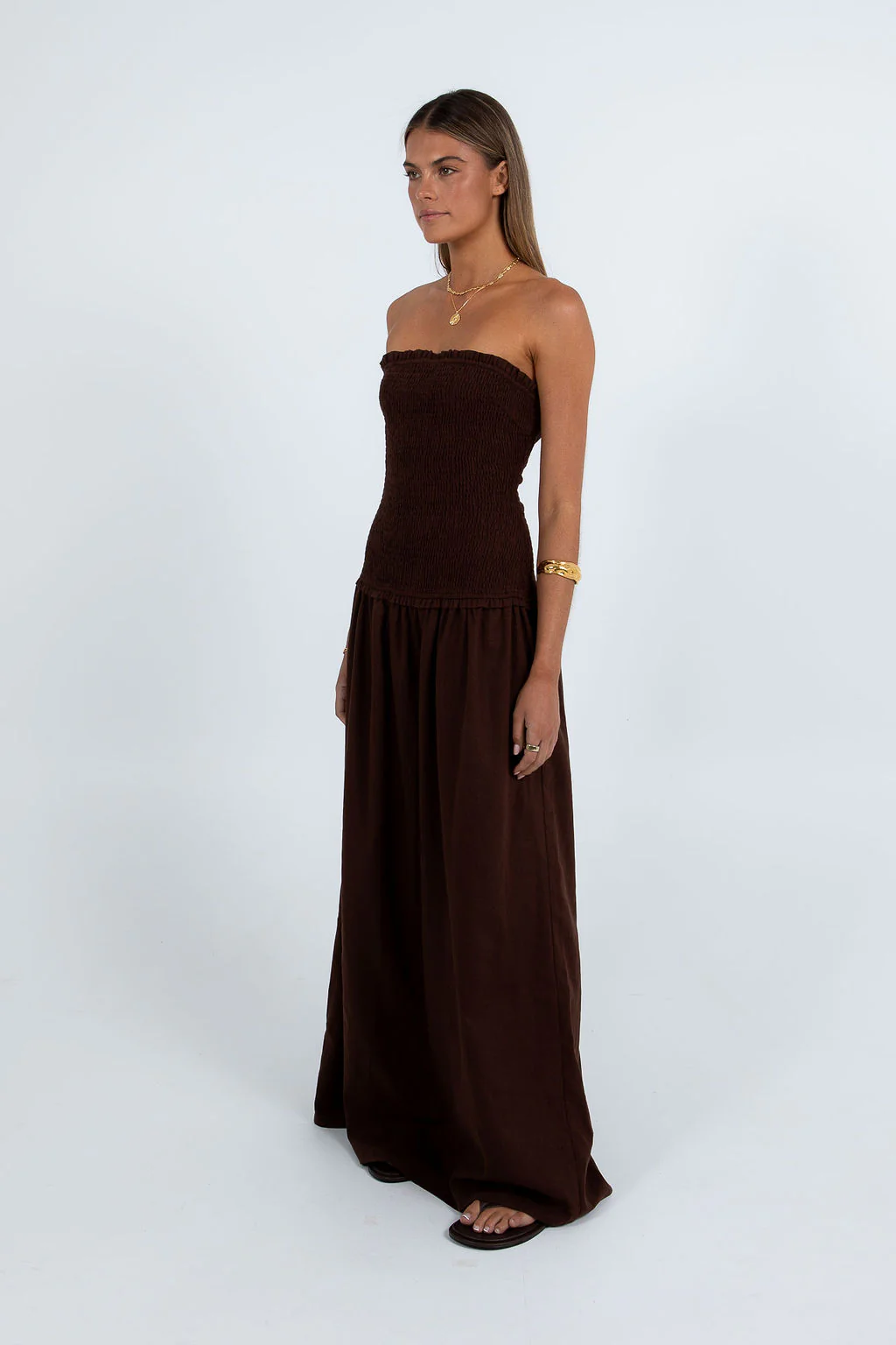 Zuri Maxi Dress Chocolate