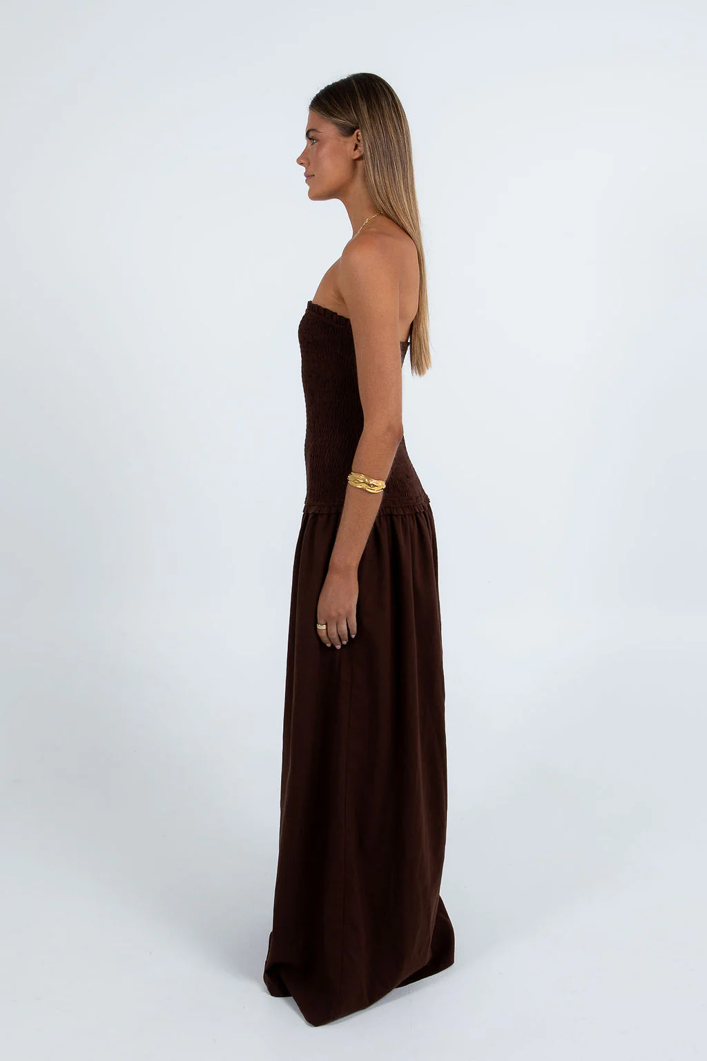 Zuri Maxi Dress Chocolate - Image 6